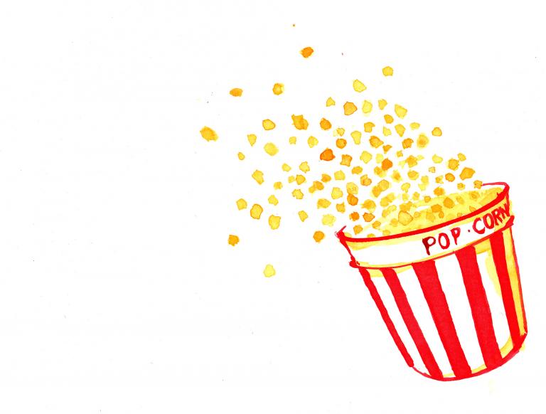 Illustration d'un sceau de pop corn
